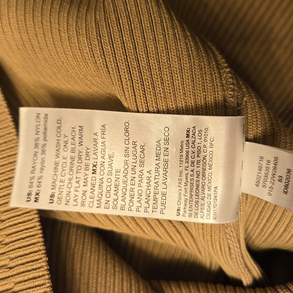 White House Black Market Beige Cutout Top - Picture 10 of 10